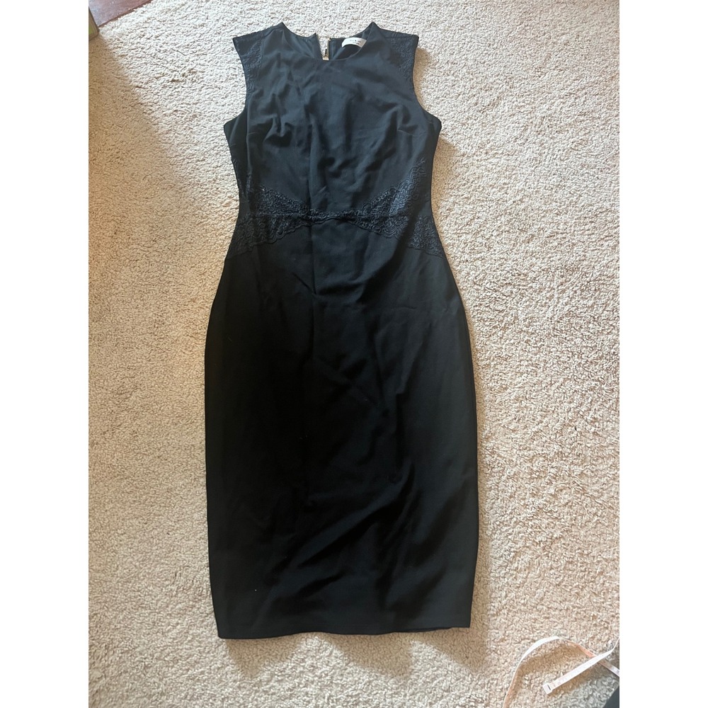 Ali & Jay LA Lace Black Sheath Dress zip up back two way zipper‎ Size Medium
